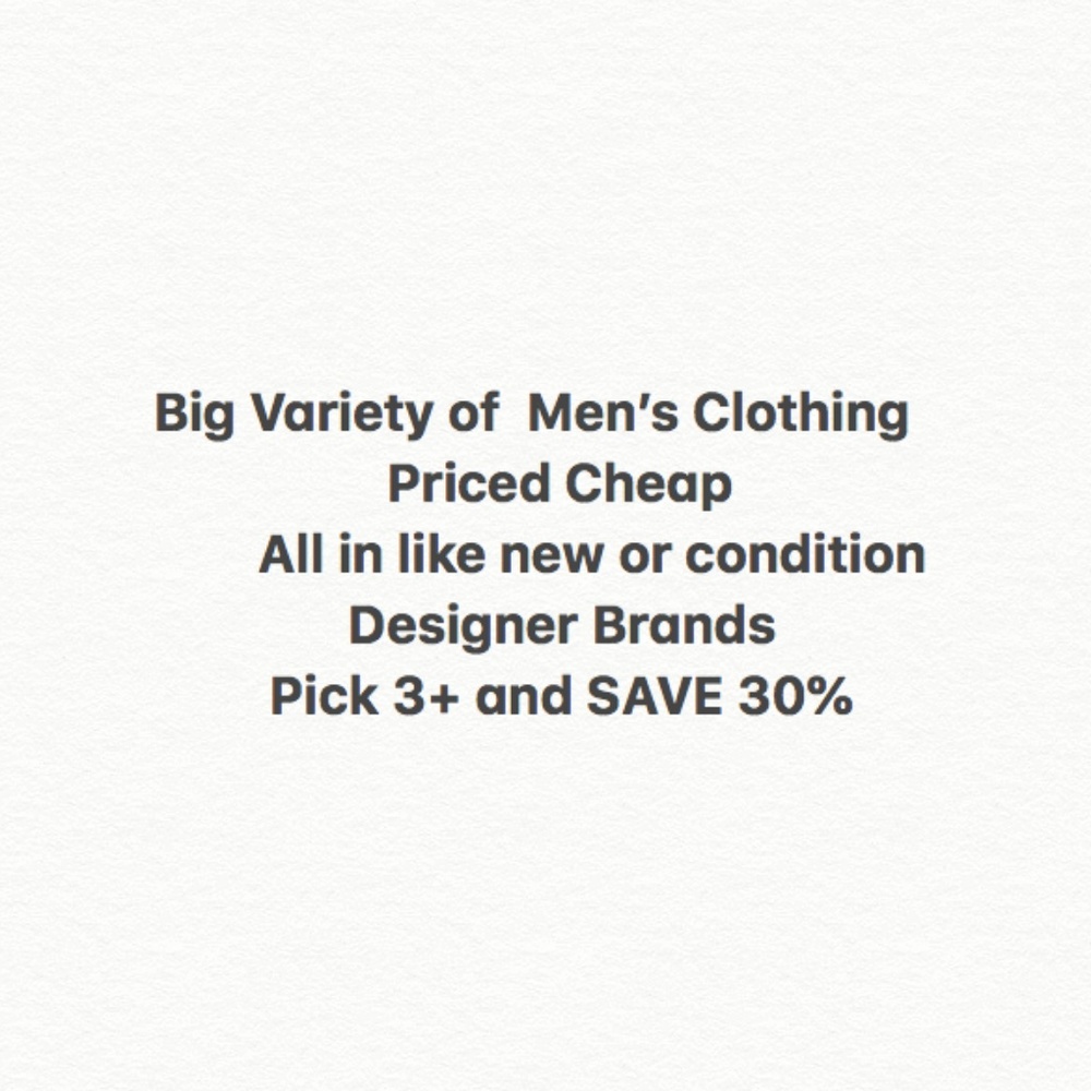 Men's Shirts, Button Down, Sweater, Khacki, Jeans
